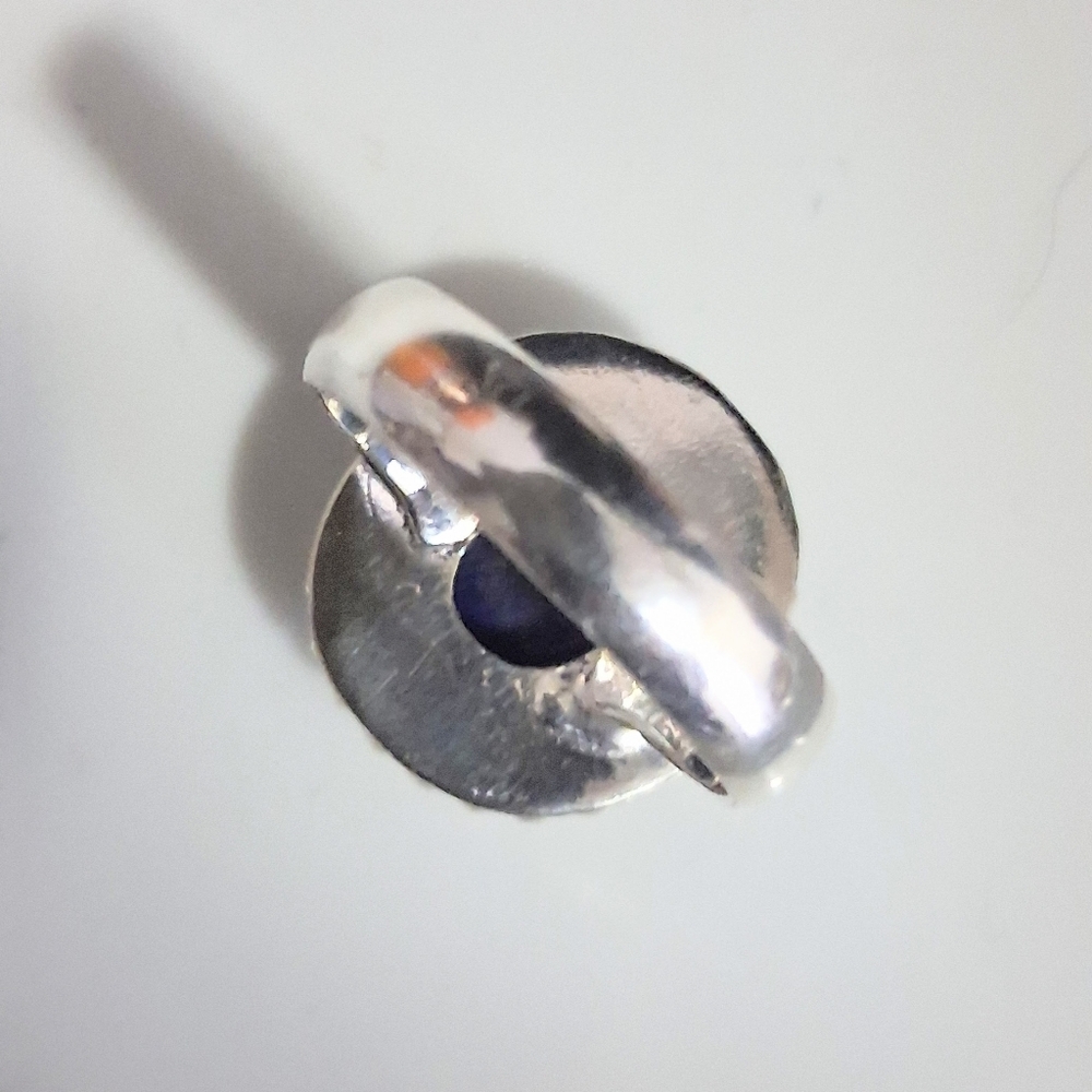 BLUE LAPIS RING SIZE 9 - Picture 4 of 7